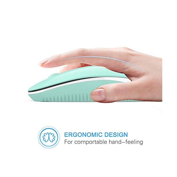 seenda Kabellose Maus, 2.4 G Silent Mouse mit USB-Empfänger, 18 Monate Akkulaufzeit, 1600 DPI Präzisions-tragbare… – Bild 5