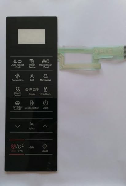 Able CE1041DFB/1 Microwave Oven Membrane Touch Keypad (Black)