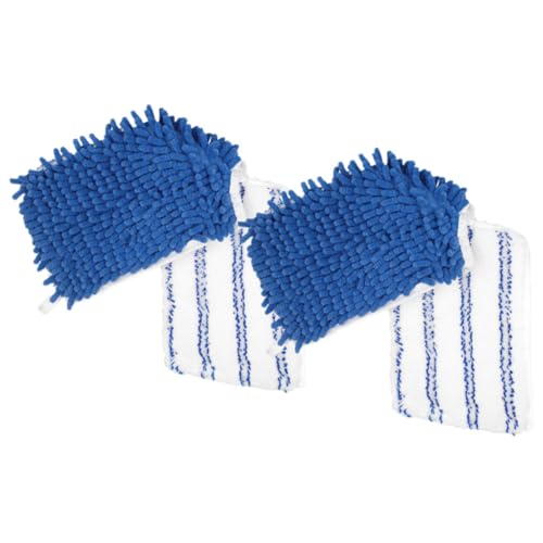 Gogogmee 2 piezas Almohadillas Chenille para Mopa Unidades Reutilizables y Lavables para Secos y Húmedos Recambio Práctico para Limpieza Oficina y Tiendas