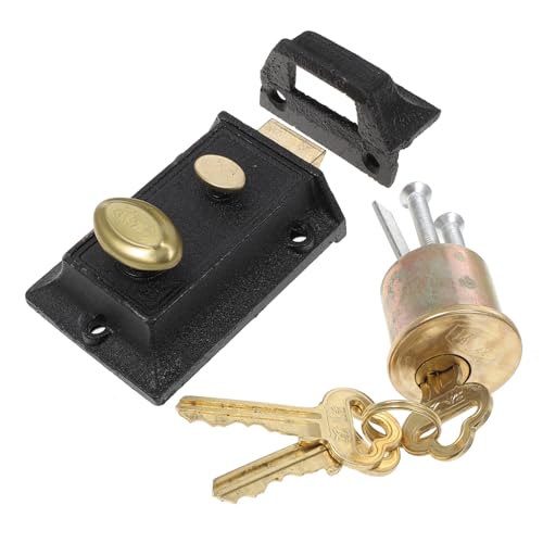 Verrou de sécurité vintage en fer forgé pour sublimer et protéger votre porte d'entrée - 2