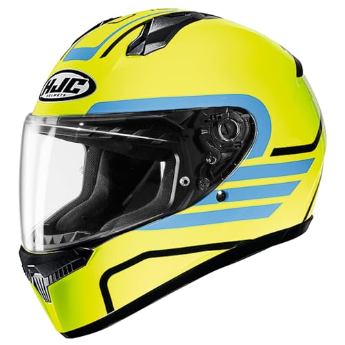 HJC HELMETS(GC`WFCV[wbg) oCNp wbg ttFCX x`[V E C10 g HJH234 YELLOW/BLUE M (57 - 58cm)