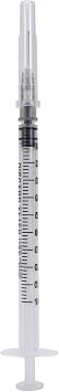 Generic 100 Pack, 1mL Tuberculin Syringes with Needle Luer Slip Syringe Individually Packaged (1mL, 27G x 1/2in)