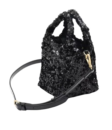 Love Moschino BORSA PAILETTES+TPU NERO