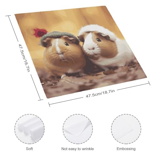 Servilletas de Tela Cuadradas Estilo 18x18 Pulgadas Pack 4 miniatura 2
