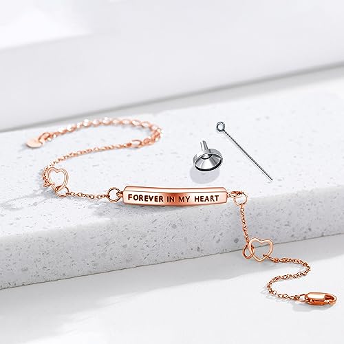 TUGHRA Urn Bracelet Cremation Jewelry for Ashes for Women 925 Sterling Silver Memorial Bracelet for Human Ashes Of Loved Ones Jewelry Gifts Sympathy Gift for Loss Loved One3