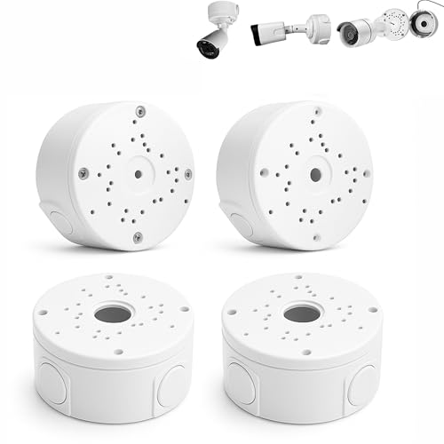 4 Pièce Boîte de Jonction pour Caméra: Boîte de Montage de Caméra de Sécurité Supports pour Caméra Dôme Caméra Bullet et Installation de Panneaux...