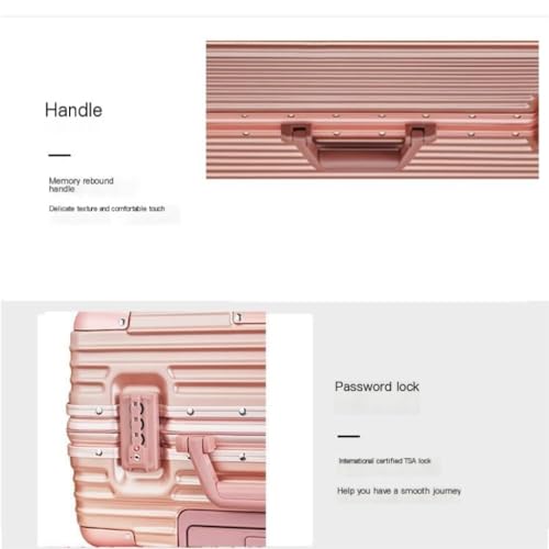 PANKERS Suitcase Fashionable Aluminum-magnesium Alloy Trolley Case, Aluminum Frame Suitcase, Universal Wheel Boarding Case Suitcases2