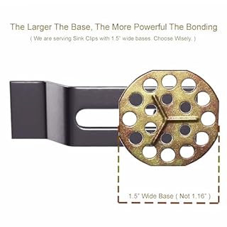 Sink Clips, Undermount Sink Brackets, Bathroom Kitchen Ceramic Stainless Steel Sink Basin Support Clamps for Marble Granite Vanity Countertop Installation Repair Kit (10)