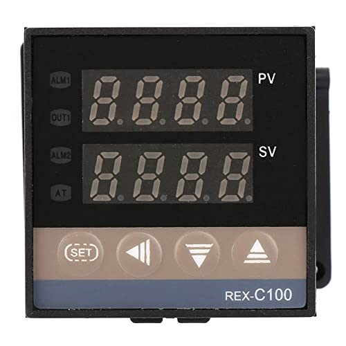 Aramox Controlador de Temperatura Digital PID Utilizado para la Salida de Retransmisión de Automatización Industrial High Precisie ThermoCouple Control con Función de Alarma