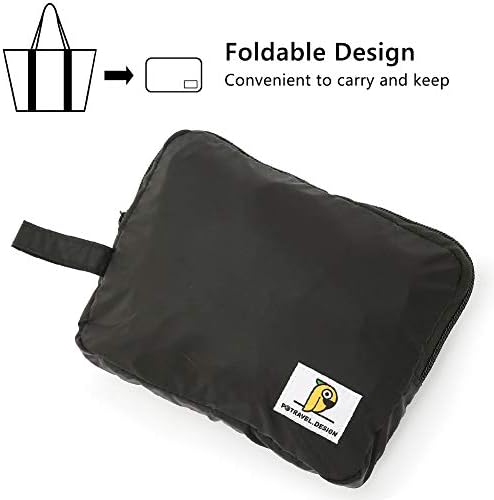 VanFn Duffle Bags, Foldable Travel Totes Duffel Bag, Lightweight Gym Bags, Outdoor Weekend Bag, Luggage Duffle Backpack, Sports Shoulder Handbag For Men & Women, P.Travel Series (Black) 4 VanFn Duffle Bags, Foldable Travel Totes Duffel Bag, Lightweight Gym Bags, Outdoor Weekend Bag, Luggage Duffle Backpack, Sports Shoulder Handbag For Men & Women, P.Travel Series (Black)