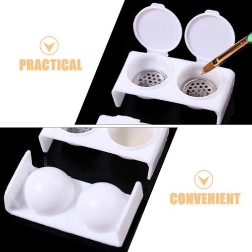 NOLITOY Recipiente Doble para Manicura y Limpieza miniatura 5