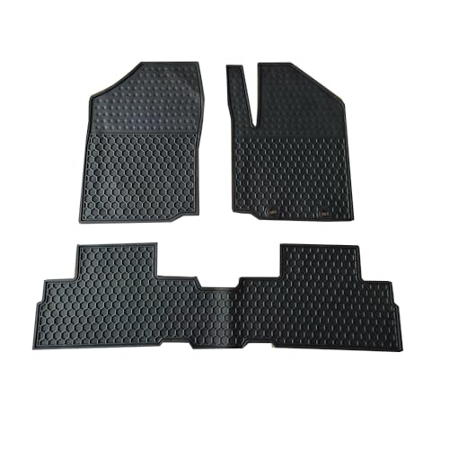 Lwope トヨタ ライズ A200A/210A型 フロアマット ダイハツ ロッキー A200S/210S型 2019年11月～現行 カーマット 運転席&助手席&2列目用 柔らかい ラテックス素材 高い耐寒性 滑り止め 汚れ防止 防水 防塵 車種専用設計 取付簡単 保護パーツ カー用品 3枚セット