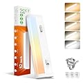 ALUSSO LIGHTING 12 Inch LED Under Cabinet Lighting Hardwired & Plug in, 5CCT Color Selectable 2700K/3000K/3500K/4000K/5000K Dimmable 6W 510LM High Brightness, Linkable Under Counter Lights for Kitchen