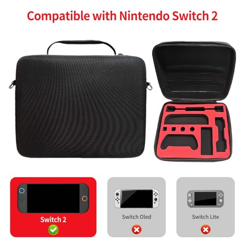 Funda Switch 2 compatible con Nintendo Switch 2 estuche de viaje rígido 2
