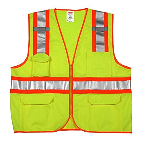 Gilet de sécurité bicolore Tingley V73852 jaune S/M pour éviter les risques de travail
