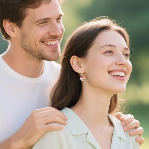 Mushroom Earrings For Women 925 Sterling Silver Mushroom Jewelry for Mom Wife Sister4