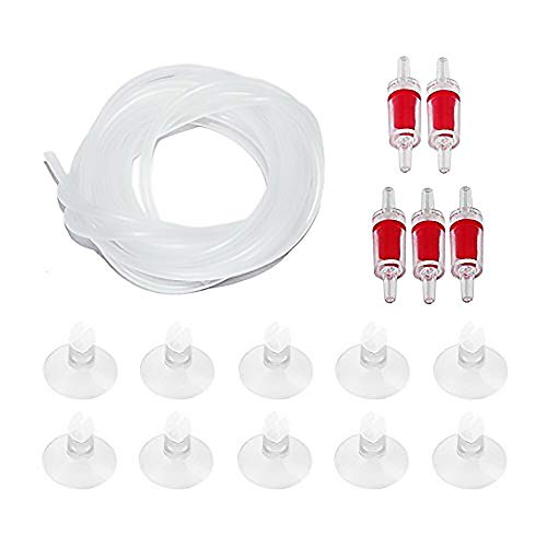 最安値 エアーチューブ 逆流防止弁 キスゴム 16個セット アクアリウム用 水槽 ポンプ 水族 金魚 吸盤 酸素 Co2 バブル いぶき 透明の価格比較