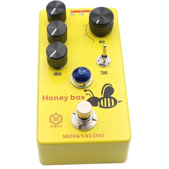 Mosky Honey Box - Pedale Overdrive a 4 modalità basato su Sweet Honey, True Bypass