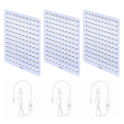 BambooSegD 3PCS CMYK LED Backlight Board Kit FAZ007 for Bambu Lab Makerworld Accessories,Control Brightness 3D Printer Light DIY Hardware Model Spare Parts 5V Type-c Powered