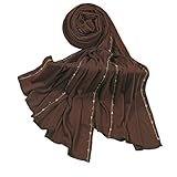 Photo Gallery wynrzyj sciarpa da donna con strass brillanti, in seta di alta qualità, multifunzionale, per il collo, alla moda, accessorio per la sera, marrone, taglia unica Photo Gallery wynrzyj sciarpa da donna con strass brillanti, in seta di alta qualità, multifunzionale, per il collo, alla moda, accessorio per la sera, marrone, taglia unica