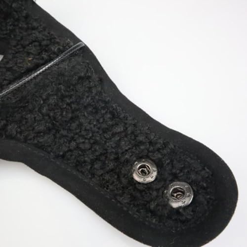 minkissy Fliegermütze Für Haustiere Verstellbare Pilotenmütze Schwarz XL Perfektes Kostüm Für Hunde Und Katzen Für Partys Fotoshootings Und Besondere Anlässe