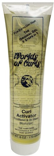 Worlds Of Curls Curl Activator Gel for Extra Dry Hair, 6 Oz