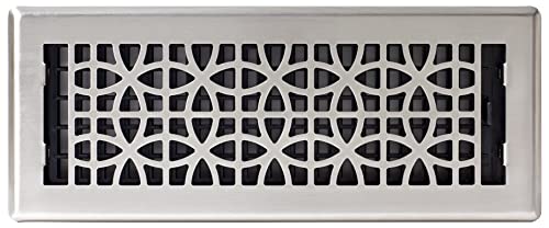Decor Grates ECH412-NKL, Eclipse Floor Register, 4x12 Inches, Brushed Nickel by Decor Grates - Image 3