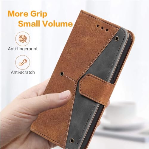 Image of GoldKart Flip Back Cover Case for OnePlus Nord 4 5G| Dual-Color Leather Finish Flip Cover | Inbuilt Stand & Pockets | Flip Cover for OnePlus Nord 4 5G(Faux Leather, Brown)