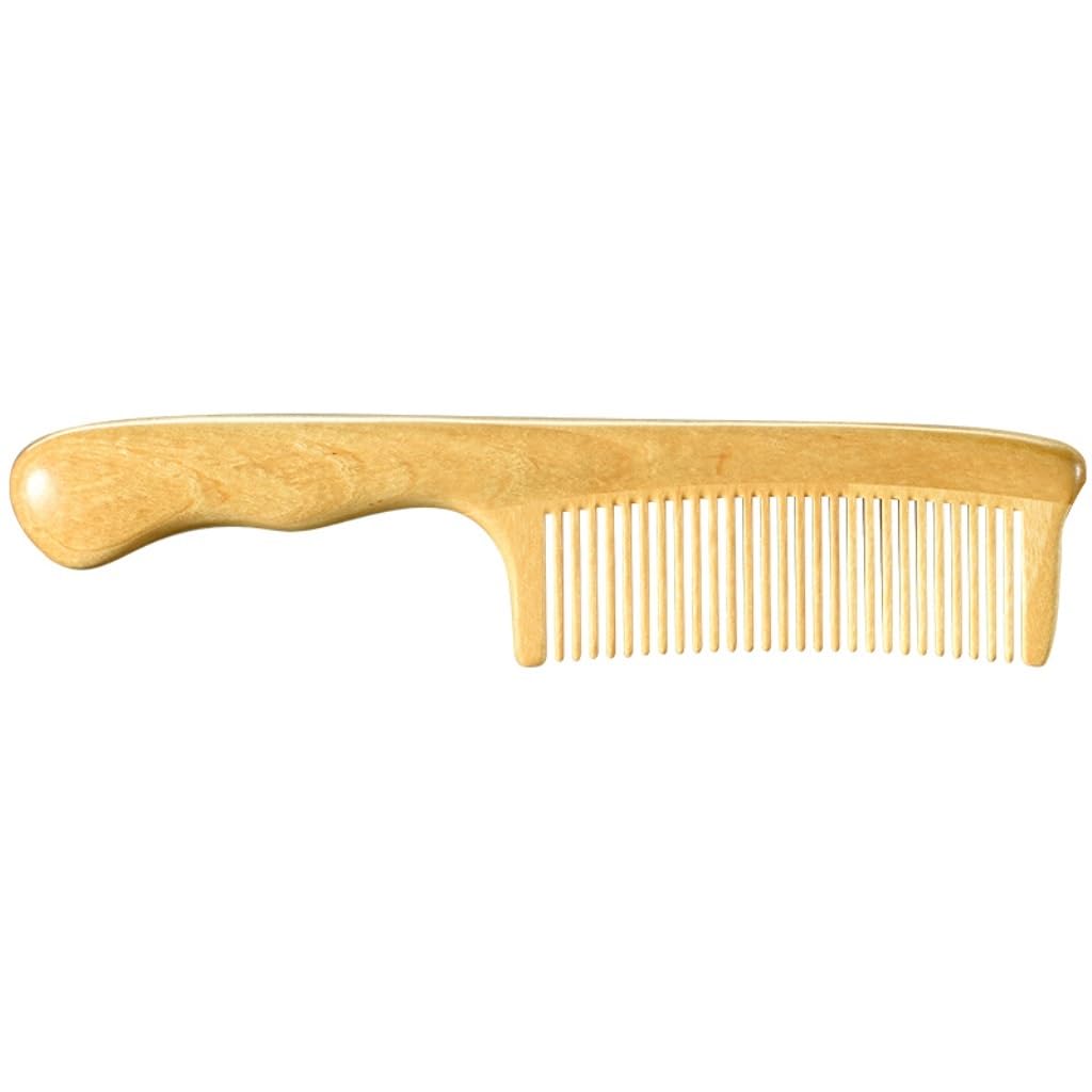 Peruka Grzebień Solid Wood Long Hair Comb With Handle, Fine Tooth Comb, Hair Styling Comb, Suitable for Curly Hair, Short Hair, Wet Hair, Etc. Duże grzebienie do włosów