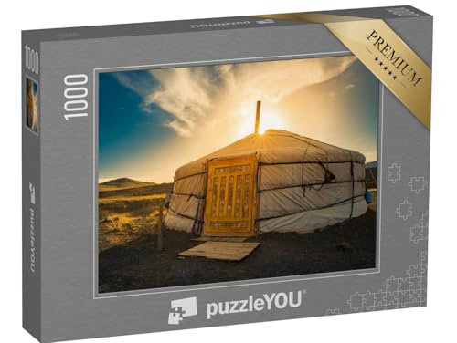 puzzleYOU: Puzzle 1000 Teile „GER Mongolei Unterkunft.“ – aus der Puzzle-Kollektion Asien