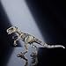 Mattel Jurassic World Hammond Collection Dinosaur Action Figure Toy, Atrociraptor Ghost, Premium Movie Design with Glass Eyes & 14 Points Articulation