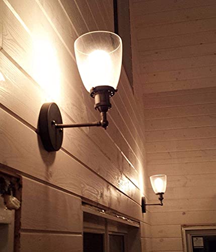 XLHEE Europese Design Eenvoudige Glazen Lampen En Lantaarns Industriële Vintage Blaker Verstelbare Metalen Retro… - Afbeelding 7