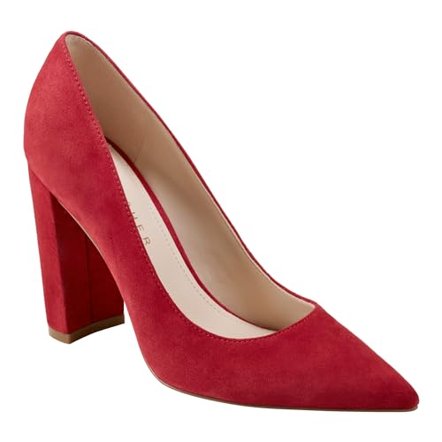 Marc Fisher LTD Women's Abilene Pump, Red Suede 610, 9.5