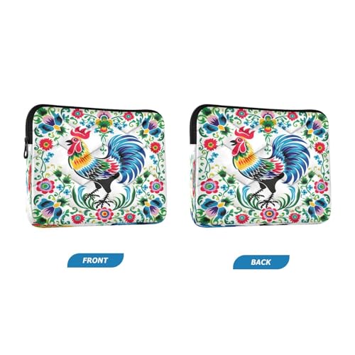Funda para Portátil con Diseño Floral y Gallo 13-14" miniatura 2