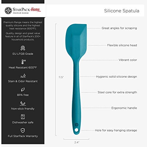 StarPack Home Premium Silicone Spatula Set (2 Small, 2 Large) Rubber