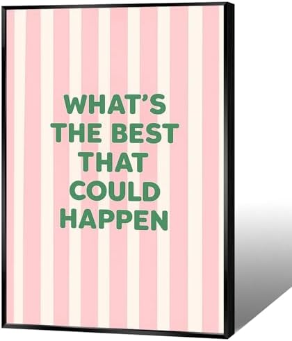 Daily Reminder Positive Quote Canvas Wall Art What'S The Best Tha...