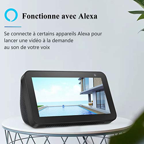 Camera Surveillance WiFi Exterieure,NIYPS 1080P IP66 Etanche WiFi Camera IP avec 6 Lumière LED,Audio bidirectionnel,Detecteur de Mouvement PIR,Vision Nocturne,Babyphone Camera Compatible avec Alexa