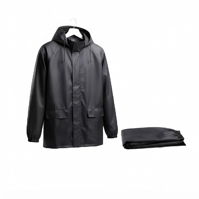 (1 Years Assured Warranty Hooded Waterproof Rain Jacket for Men and Women, Lightweight Raincoat for Trekking, Hiking, Camping, Travel and Outdoor Recreation Use-image-26