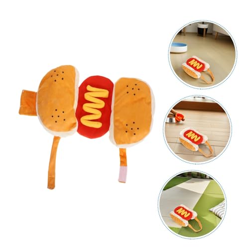 Disfraz para perro Hot Dog pequeño 2 piezas miniatura 7