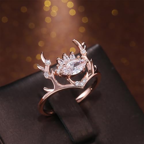 Aesthetic Animal Shaped Rings for Women Bright Cubic Zirconia Wedding Band Fancy Jewelry2