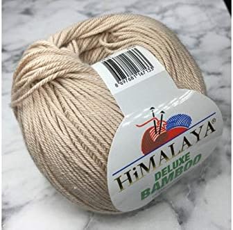 Himalaya Deluxe Bamboo, 5 Skein 500 Gram 1367 Yard,Himalaya Yarn, Baby Yarn,Baby Blanket Yarn, Amİgurumi Yarn, Velvet Yarn, Knitting Yarn,Deluxe Bamboo Yarn (124-21)