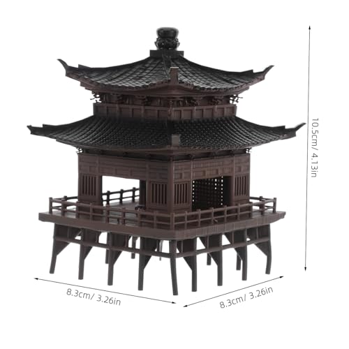 Pagoda miniatura impermeable: decora tu pecera o bonsái sin daños 3