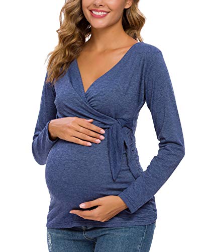 Love2Mi Camiseta de maternidad de manga...