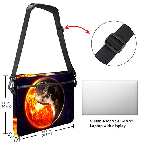 Funda de portátil 13-14 pulgadas Yin Yang espacio para ordenador y tableta 5