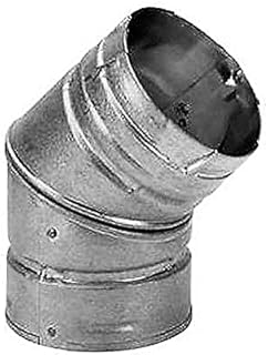 M&G DuraVent 3PVL-E45R Duravent Elbow Insulated 3 Inch Double Wall 45 Deg. Steel
