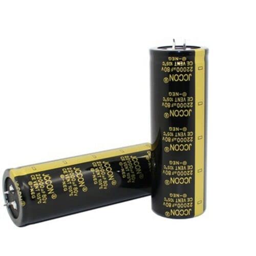 2PC JCCON 22000 uf 80v Audio Amplifier Capacity Filter Capacitor 35x100
