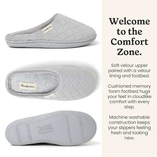 Image of Leslie Terry Clog House Shoes with Memory Foam, Indoor Slippers with Wide Widths