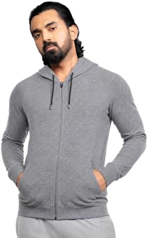 41Md-cdyRdL._AC_ Boldfit Sweatshirt for Man Zipper Hoodies Jackets for Men Stylish Latest Hoodies Man Winter Wear Pullover Casual Sweat Shirt Travel Office Outdoor Cotton Blend with Pockets Full Zipper - Black