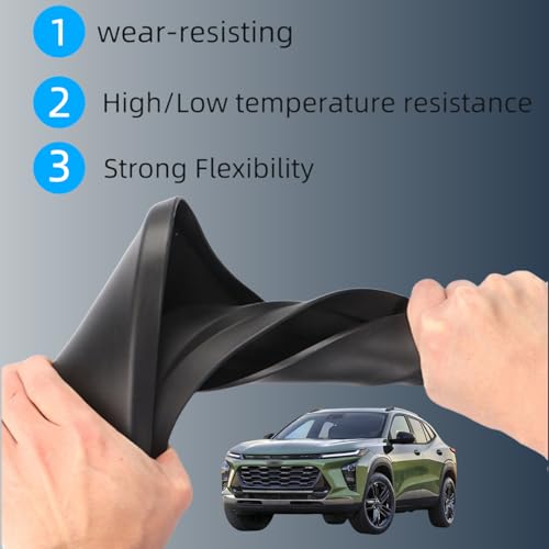 Image of No Drill Mud Flaps Compatible with Chevrolet Chevy Trax SUV 2024-2026, Custom Fit All Weather Tire Protector, OEM-Style Textured Black Mud Guards Exterior Accessories 4PCS