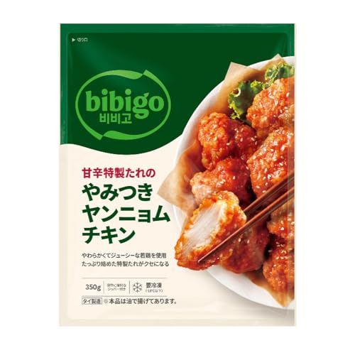 [冷凍] CJ FOODS JAPAN bibigo 甘辛特製たれのやみつきヤンニョムチキン 350gのサムネイル